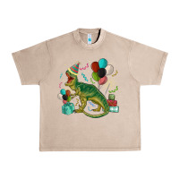 French Oak party t rex Urban Heavy Tee - MaliasSmallBusiness