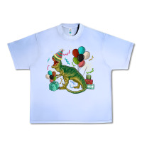Grape Ice party t rex Urban Heavy Tee - MaliasSmallBusiness