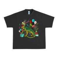 Pigment Black party t rex Urban Heavy Tee - MaliasSmallBusiness