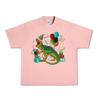 Salmon party t rex Urban Heavy Tee - MaliasSmallBusiness