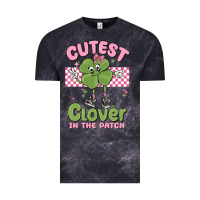 Cloud Black cutest clover in the patch Vintage Tee - MaliasSmallBusiness
