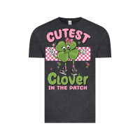 Vintage Black cutest clover in the patch Vintage Tee - MaliasSmallBusiness