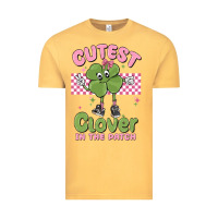 Vintage Mustard cutest clover in the patch Vintage Tee - MaliasSmallBusiness