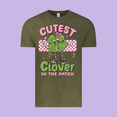 Cutest Clover In The Patch Vintage Tee Designed By Maliassmallbusiness
