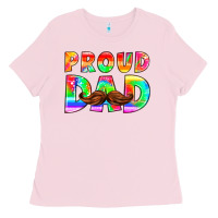 Bubblegum Pink proud dad Ladies Tee - HRA Design Shop