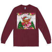 Pink Christmas Cow Long Sleeve Tee | Teevron