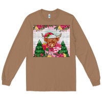 Toasted Coconut pink christmas cow Long Sleeve Tee - MaliasSmallBusiness