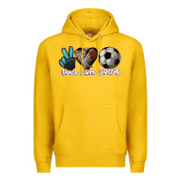 Lemon Peace love Soccer Premium Hoodie - HowdyJamesFarm