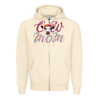 Sandshell Cow Mom Zipper Hoodie - Bettercallsaul