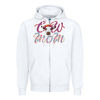 White Cow Mom Zipper Hoodie - Bettercallsaul