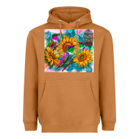 Meerkat hummingbirds sunflower Heavyweight Hoodie - TumblerDesignByShophia