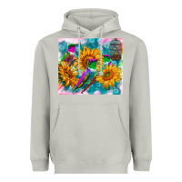 Moon Dust hummingbirds sunflower Heavyweight Hoodie - TumblerDesignByShophia