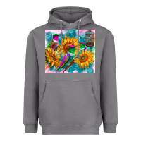 Storm hummingbirds sunflower Heavyweight Hoodie - TumblerDesignByShophia