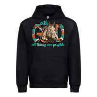 Black with god all things are possible with horse bbs Urban Hoodie - BundleAndBundleShop