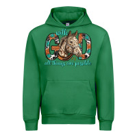 Emerald with god all things are possible with horse bbs Urban Hoodie - BundleAndBundleShop