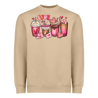 Mushroom valentines day coffee cups Heavyweight Sweatshirt - MaliasSmallBusiness