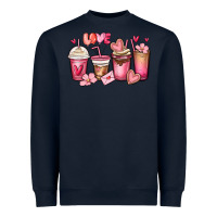 Valentines Day Coffee Cups Heavyweight Sweatshirt | Teevron