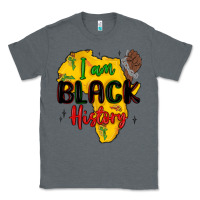 Charcoal Heather i am black history Classic Tee - MaliasSmallBusiness