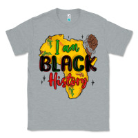 Heather Grey i am black history Classic Tee - MaliasSmallBusiness