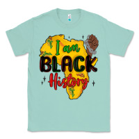 Seafoam i am black history Classic Tee - MaliasSmallBusiness