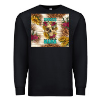 Black badass mama with flowers Premium Sweatshirt - TumblerDesignByShophia