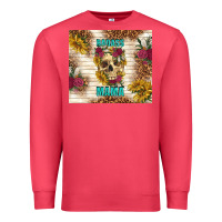 Cardinal badass mama with flowers Premium Sweatshirt - TumblerDesignByShophia