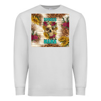Dove Grey badass mama with flowers Premium Sweatshirt - TumblerDesignByShophia
