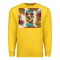 Lemon badass mama with flowers Premium Sweatshirt - TumblerDesignByShophia