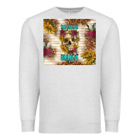 Oatmeal Heather badass mama with flowers Premium Sweatshirt - TumblerDesignByShophia