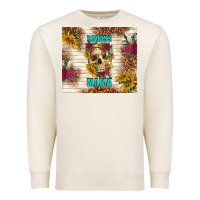 Sandshell badass mama with flowers Premium Sweatshirt - TumblerDesignByShophia