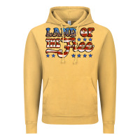 Vintage Mustard land of the free america Vintage Hoodie - Jasminsmagicworld