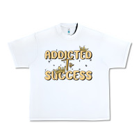 White addicted to success Urban Heavy Tee - MaliasSmallBusiness