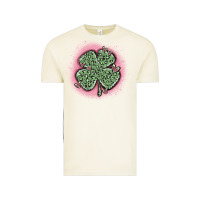 Vintage Arctic leopard shamrocks with hearts Vintage Tee - MaliasSmallBusiness