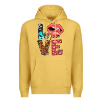 Antique Gold valentines love Premium Hoodie - JahusDesignShop