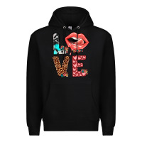 Black valentines love Premium Hoodie - JahusDesignShop