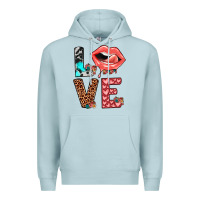 Blue Mist valentines love Premium Hoodie - JahusDesignShop