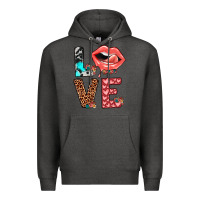 Charcoal Heather valentines love Premium Hoodie - JahusDesignShop