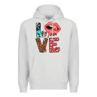 Dove Grey valentines love Premium Hoodie - JahusDesignShop