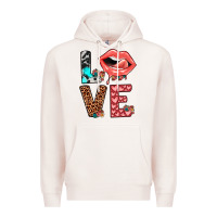 Pale Pink valentines love Premium Hoodie - JahusDesignShop