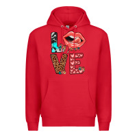 Red valentines love Premium Hoodie - JahusDesignShop