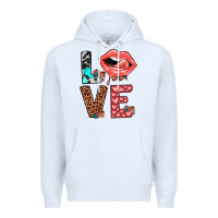 White valentines love Premium Hoodie - JahusDesignShop