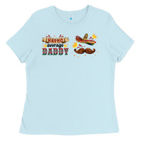 Baby Blue nacho average daddy libbey glass Ladies Tee - HRA Design Shop