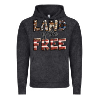 Vintage Black Land of the free America western pattern Vintage Hoodie - Jasminsmagicworld