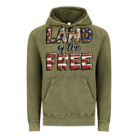 Vintage Olive Land of the free America western pattern Vintage Hoodie - Jasminsmagicworld