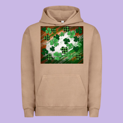 St. Patricks Day Urban Hoodie Designed By Fadigitalartstudio