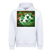 White St. patricks day Urban Hoodie - FaDigitalArtStudio