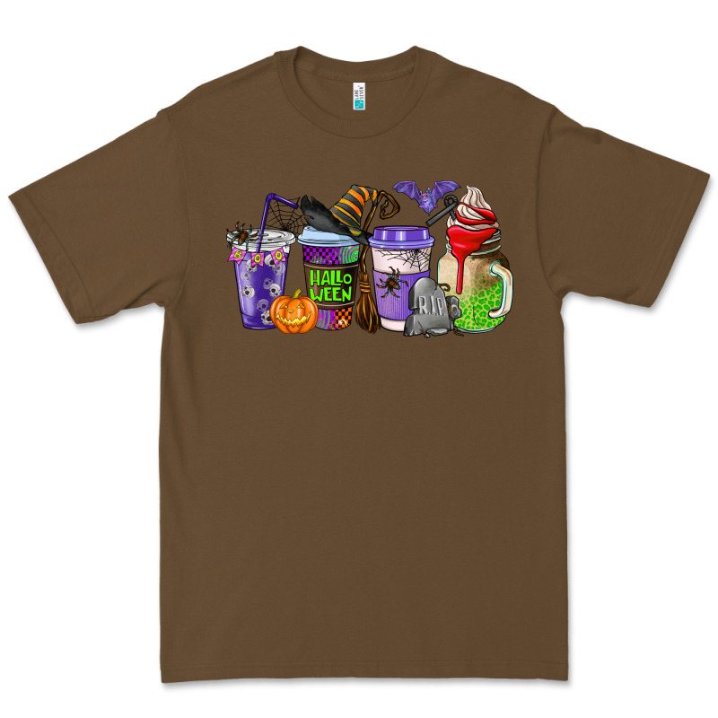 Halloween Coffee Cups Premium Tee by AdoDesignShop | Teevron