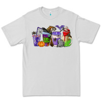 Dove Grey halloween coffee cups Premium Tee - AdoDesignShop