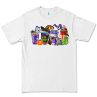 White halloween coffee cups Premium Tee - AdoDesignShop