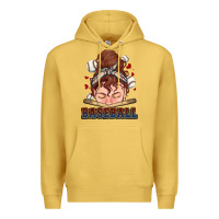 Antique Gold Messy bun Baseball Premium Hoodie - HowdyJamesFarm